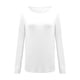 thumbnail image 5 of Top de manga larga de punto liso para mujer - Camiseta básica para combinar con otras prendas, ideal para la oficina o para llevar de forma informal, 5 of 5