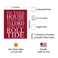thumbnail image 2 of YCCJ-In This House We Serve the Lord - Alabama Crimson Tide Football Quotes Wall Art, Inspirational Wall Decor for Home, Office, Bedroom, Man Cave, and Cafe - Unframed 11x14" Poster Print, 2 of 8
