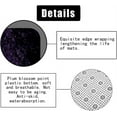 thumbnail image 6 of 4PCS/Set Dewy Royal Blue Rose Shower Curtain, Valentine's Day Gift Elegant Floral Romantic Flower Bathroom Decor, Fabric Black Bath Curtain, Non-Slip Bathroom Floor Mat Toilet Rug, Blue, 6 of 7