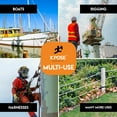 thumbnail image 6 of X-pose Safety Poly Combo 3 Strand Safety Rope - 3/8 In. x 600 Ft. - UV Coated Polypropylene Rope - for Fall Protection, Ladder Safety, Climbing, Arborist Rigging Equipment, Roofing Harness, 6 of 6