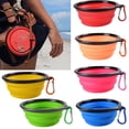 thumbnail image 3 of Perro Mascota Portátil Silicona Desplazable Viaje Tazón De Fuente De Agua Alimentador Rojo Sunnimix Tazón de alimentación de gato para perros, 3 of 8