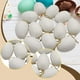 thumbnail image 5 of 12 piezas de huevos de Pascua DIY colgantes cestas rellenos decoración del árbol de Pascua para Blanco, 5 of 8