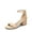NUDE-NUBUCK, variant on Women's Open Toe Low Pump Sandal Ankle Strap Buckle Block Heel Sandals Nude-Nubuck Size 7