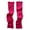 Hot Pink, variant on Long Ruched Rib Knit Fingerless Arm Warmers Thumb Hole Cold Weather Cuff Sleeves Knit Gloves for Autumn Winter Purple One Size