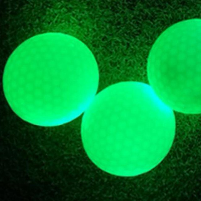 Bolas de golf con luz LED que brillan en la oscuridad Bola de práctica de entrenamiento nocturno Likrtyny Para estrenar