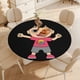 thumbnail image 4 of El mundo de Ryan-theme Fitted Round Tablecloths Elastic Edged Table Covers Waterproof Table Cloth for Kitchen Holiday Party Tables Decor 150cm, 4 of 6