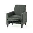 thumbnail image 5 of Noble House Kelley Standard Fabric Push Back Recliner Chair, Gray, 5 of 13