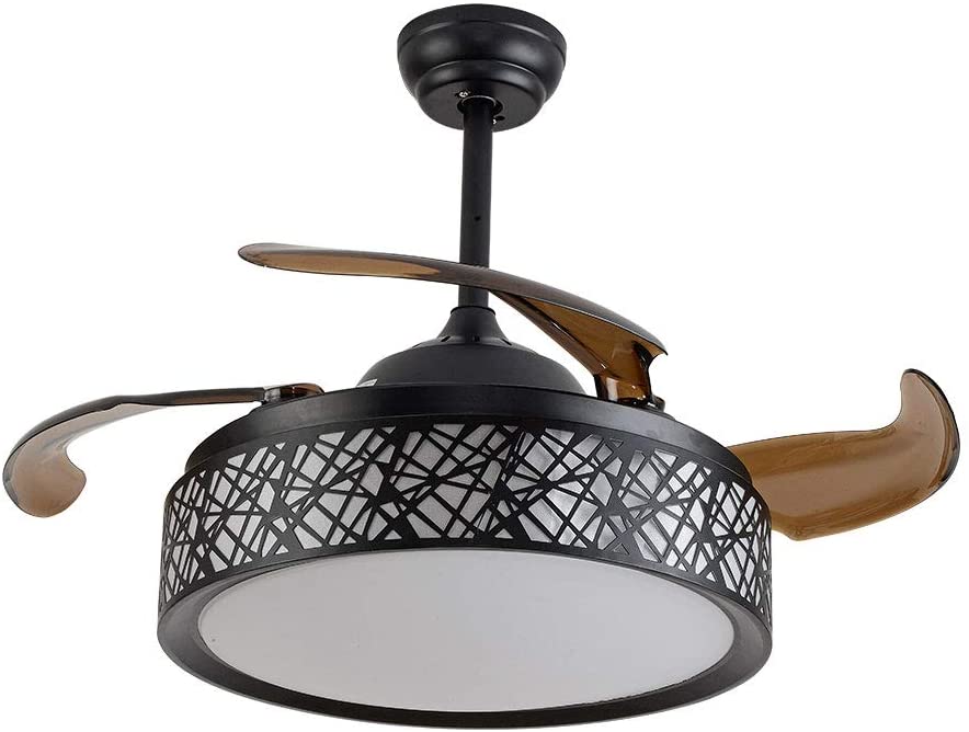 Hidden Blade Ceiling Fan Chandelier LED 
