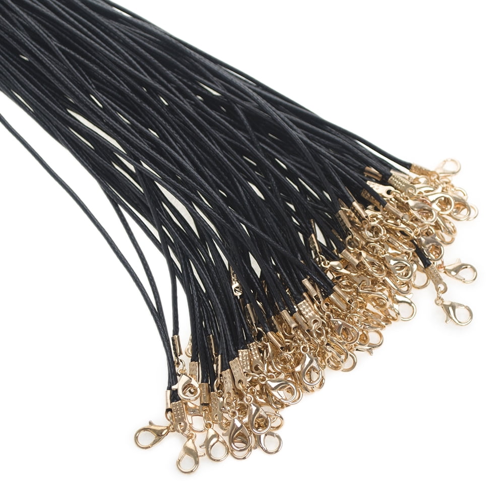 Steel Wire Necklace Cord, Nice for DIY Jewelry Making, with Brass Screw  Clasp, Black, 17.5; 1mm; clasp: 12x4mm - Off the Beaded Path