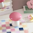thumbnail image 2 of Urban Shop 6.7" x 5.9" Iridescent Pink Mushroom Candle, 2 of 10