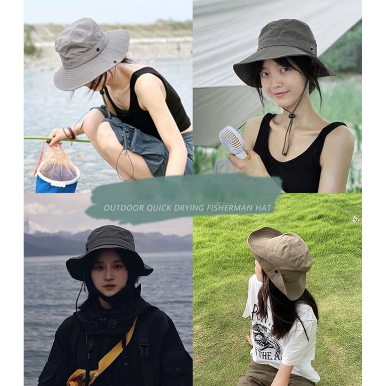 UPF 50+ Sun Bucket Hat, Lightweight Packable Hiking Fisherman Hat with Chin Packable Bucket Hat with Chin Strap - Quick Dry UPF 50+ Sun  main image 3