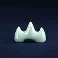 thumbnail image 4 of CAROOTU Celadon Pen Holder Multifunctional Mountain Shape Ink Brush Rest Retro Desktop Ornament for Home, 4 of 7
