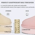 thumbnail image 7 of Women's Platform Slippers, Thick Sole Mini Short Ankle Boots, Cozy Fluffy Plush Lining, Indoor Outdoor Non-Slip House Shoes/Pink, 7 of 7