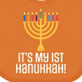 thumbnail image 4 of Inktastic 1st Hanukkah Menorah Childs Boys or Girls Baby Bib, 4 of 4