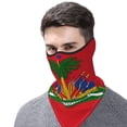 thumbnail image 7 of Red Coat Of Arms Of Haiti Bandanas Headband Quick Dry Protection Windproof Multifunctional Print Balaclava, 7 of 7