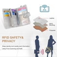 thumbnail image 3 of Women Wallet Rfid Blocking, Large Capacity Small Coin Purse Leather Chic Short Purse, 3 of 5