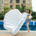 thumbnail image 4 of Hamaca flotante de agua, piscina salón silla flotador, silla flotante inflable cama sofá de aire portátil playa ejercicio acuáticos, 4 of 9