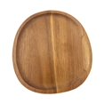 thumbnail image 2 of Bandeja de madera para servir café, té, organizador de bandejas de madera para ensaladas, bandeja ovalada de madera para decoración del hogar, cocina, 20 cm x 20 cm x 15 cm, 2 of 9