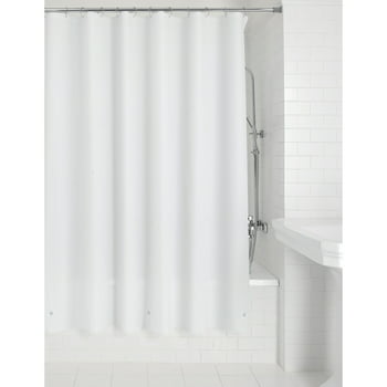 Light Weight Shower Curtain Liner, White - Mainstays
