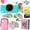 Blue, variant on Kodak Printomatic Instant Print Camera Gift Bundle w/Pink Soft Case, 20-Pack Zink Photo Paper & More - Pink