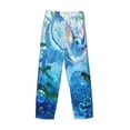 thumbnail image 6 of Vaporeon Men's Pajama Pants, Ultra-soft Comfy Casual Lounge Pants, Graphic Printed Sleep Pjs Bottoms With Drawstring Pockets, 6 of 8