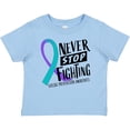 thumbnail image 3 of Inktastic Never Stop Fighting Suicide Prevention Awareness Ribbon Boys or Girls Baby T-Shirt, 3 of 5