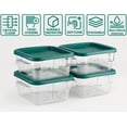 thumbnail image 3 of Contenedor de almacenamiento de alimentos CURTA 2.0L cuadrado de policarbonato, 3 of 7