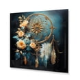 thumbnail image 2 of Designart "Gilded Dreams Gold Dream Catcher I" Landscapes Metal Wall Decor, 2 of 5