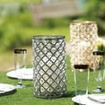 thumbnail image 2 of BalsaCircle 2 Pieces 9" Crystal Beaded Metal Candle Holders Wedding Party Dining, 2 of 6