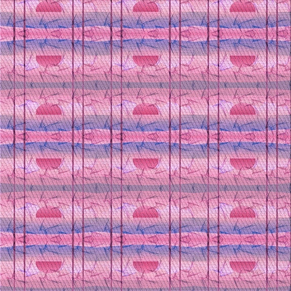 Ahgly Company Indoor Square Patterned Violet Purple Area Rugs, 8' Square