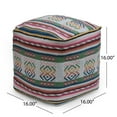 thumbnail image 6 of Inca Handcrafted Peruvian Print Square Pouf 16"x16"x16" Statement Piece with Multicolor Options, Durable Fabric, & Floor Cushion Design for Home Decor & Casual Seating, 6 of 6