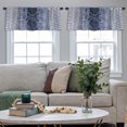 thumbnail image 3 of LALILO Kitchen Curtain Valance Snake Skin Art Color Rod Pocket Window Curtain 52"x 18" Set of 2, 3 of 6