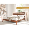 thumbnail image 6 of Acacia Emery Solid Wood Bed Frame with Headboard, Signature Headboard Wood Bed, King - Walnut, 6 of 8