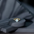 thumbnail image 5 of Rosec Jewels Ethiopian Opal Solitaire Engagement Ring for Women - Real Opal Diamond Ring - 2 Carat - AAA Grade - with Jewelry Box, 10K Yellow Gold, US 11.50, 5 of 9