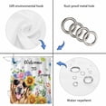 thumbnail image 3 of Spring Dog Shower Curtain Set - Extra Long 72" x 96" Washable Bathtub Curtain with 12 Hooks, Watercolor Botanical Floral Sunflower Waterproof Fabric Stall Shower Curtains for Bathroom/Bathtub Décor, 3 of 6