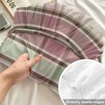 thumbnail image 4 of Twin XL Size Fitted Sheet Set - Buffalo Plaid 2 Piece Bedding Sets 16" Deep Pocket Fitted Sheet with 1 Pillowcases, Farmhouse Red Green Beige Check Gingham Brushed Microfiber Hotel Luxury Bed Sheets, 4 of 9