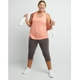 thumbnail image 6 of Hanes Just My Size Women's Stretch Jersey Capri Leggings, 19.5" (Plus ) Charcoal Heather 4X, 6 of 7