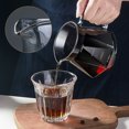 thumbnail image 3 of Clear Glass Coffee Carafe, Diamond Shaped Coffee Pot with Reusable Coffee Filter Cup, Standard Glass Coffee Pot, 3 of 5