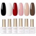 thumbnail image 1 of Set de esmaltes de uñas en gel GAOY blanco, rojo y negro, 6 colores, 7,3 ml, 1 of 6