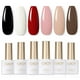 thumbnail image 1 of Set de esmaltes de uñas en gel GAOY blanco, rojo y negro, 6 colores, 7,3 ml, 1 of 6
