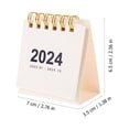 thumbnail image 2 of Soimiss Office Desk Calendar 2024 Small White Paper Calendar for Daily Use and Home Accessory, 2 of 8