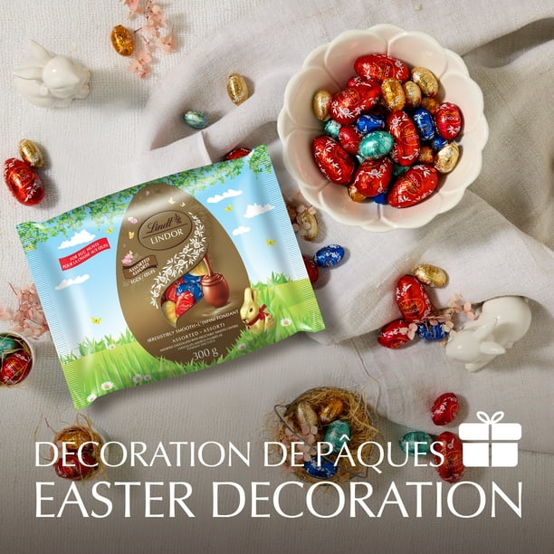 Lindt LINDOR Assorted Chocolate Mini Eggs, 300g Bag - Walmart.ca