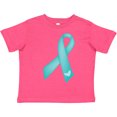 thumbnail image 3 of Inktastic Teal Awareness Ribbon Girls Toddler T-Shirt, 3 of 5
