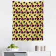 thumbnail image 1 of Retro Tapestry, Retro 80s Theme Girls with Black Curly Afro Hair and Polka Dots Funky Pop Art, Fabric Wall Hanging Decor for Bedroom Living Room Dorm, 5 Sizes, Multicolor, by Ambesonne, 1 of 1