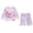 Light Purple, variant on uikmnh UPF 50  Long Sleeve 2 Piece Swimsuit Set with Rash Guard and Mid Length Pants for Toddler Girls Sun Protective Beach Outfit Size:2-3 Years
