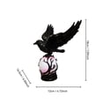 thumbnail image 2 of Halloween Crow Desk Lamp, Dark Academia Table Light with Spooky Bird Figurine Base, Mood Lighting for Study Room, Themed Party Prop and Atmospheric Indoor Decoration for Autumn Evenings, C, 2 of 7