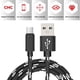 thumbnail image 4 of Monstrate Cable de carga Micro USB 3A (máx.) 1/2M tipo C Cable de datos de carga rápida Cable de carga tejido de nailon para Cable Teléfono y Comunicación Negro 1 metro, 4 of 6