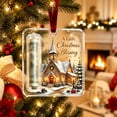 thumbnail image 5 of Money Gift Christmas Tree Ornament, Snowy Church Artwork Holiday Cash Holder Decoration, Hanging Keepsake for Kids Teens and Adults, Clear Acrylic, 5 of 6