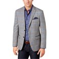 thumbnail image 1 of Tallia Mens Houndstooth Sport Coat, Grey, 54 X-Long, 1 of 1