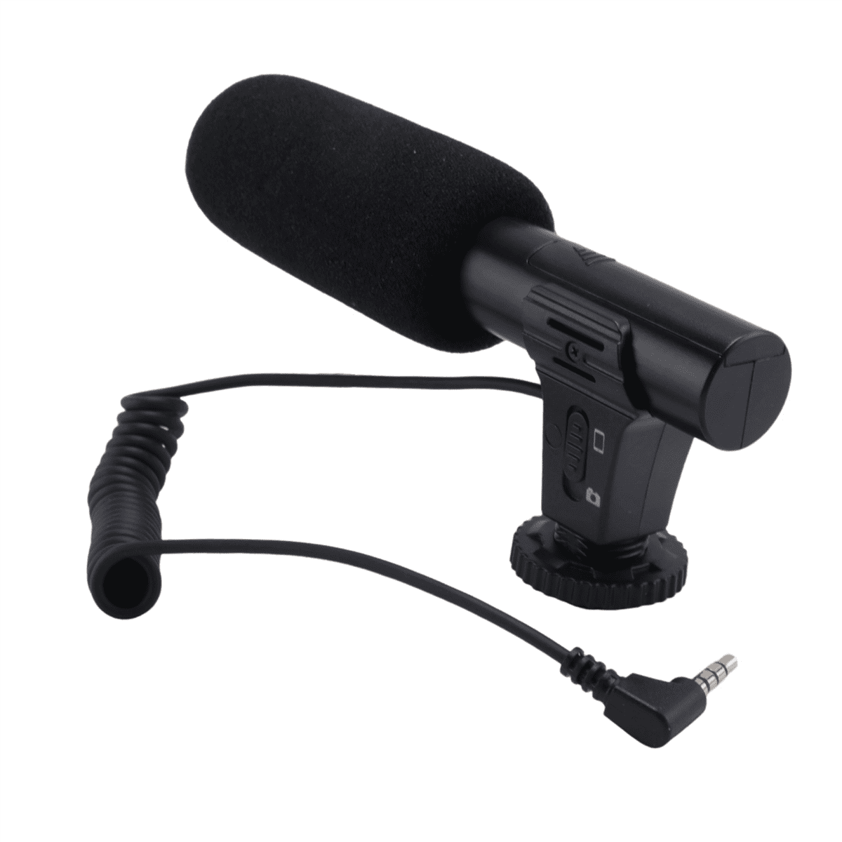 10X Updated 3.5mm HD Video Recording Microphone Smart Noise Reduction Interview Mic for Mobile Phone/SLR Camera,10 x Microphone,Black